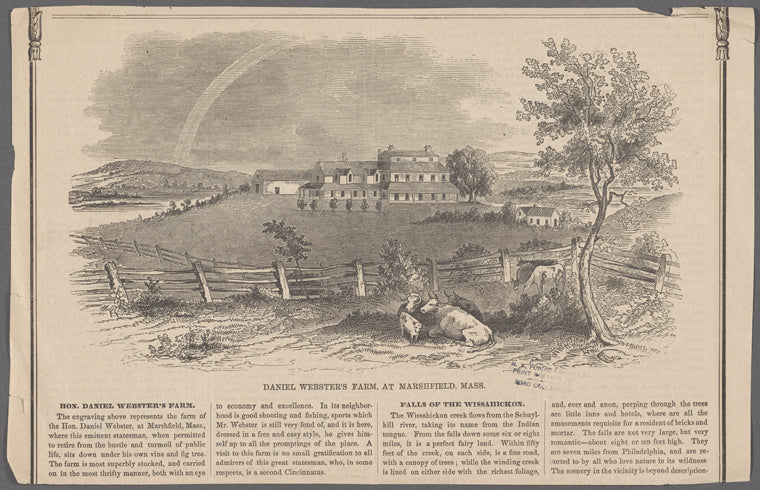 Daniel Webster's farm, at Marshfield, Mass.