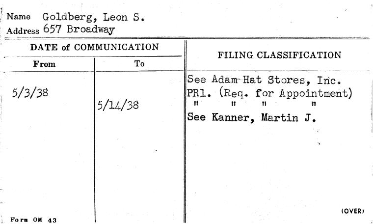 Goldberg, Leon S.