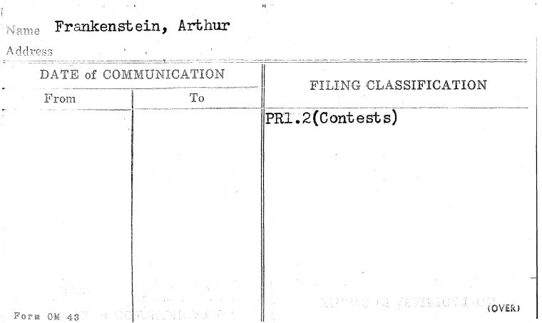 Frankenstein, Arthur