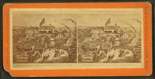 View of Rising Sun Polish Factory and black lead works, Canton, Mass.