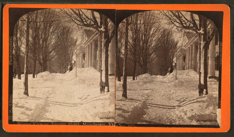 Winter view of Taconic Hotel, Manchester, Vt.