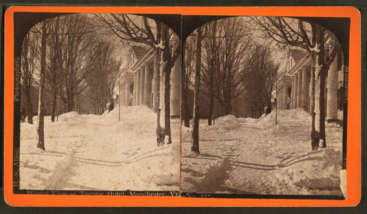 Winter view of Taconic Hotel, Manchester, Vt.