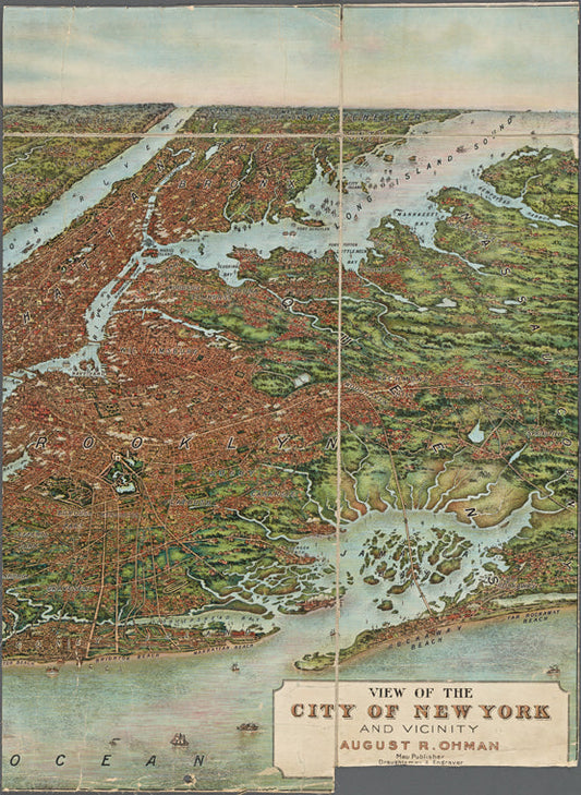 View of the city of New York and vicinity