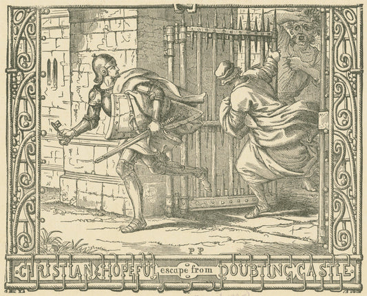 Christian & Hopeful escape from doubting castle