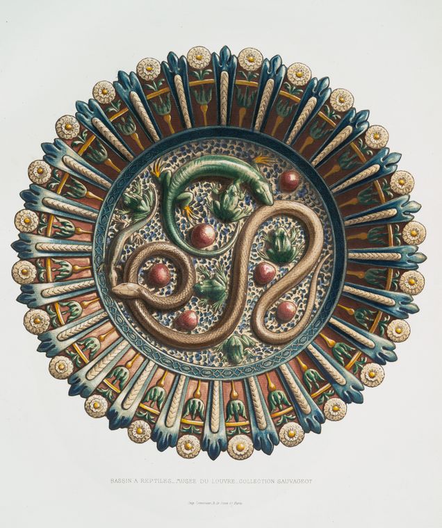 Bassin à reptiles, Musée du Louvre, collection Sauvageot.