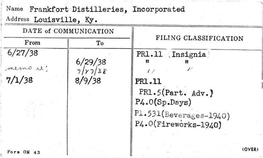 Frankfort Distilleries, Incorporated