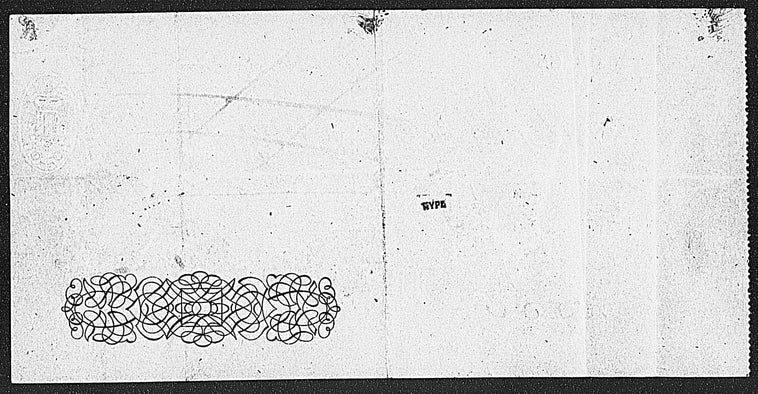 Check for 100 [pounds] made out by Dickens to "American fares". Removed from frame