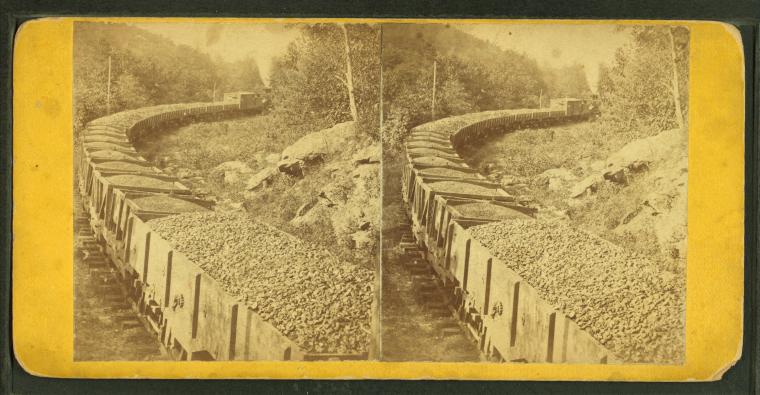 Coal train bound to the front.