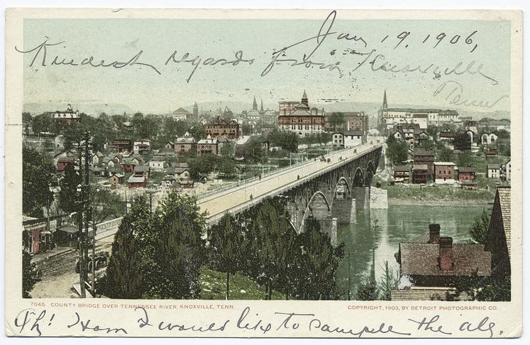 County Bridge over Tennessee River, Knoxville, Tenn.