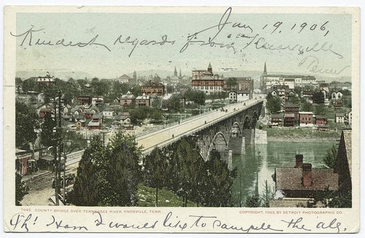 County Bridge over Tennessee River, Knoxville, Tenn.