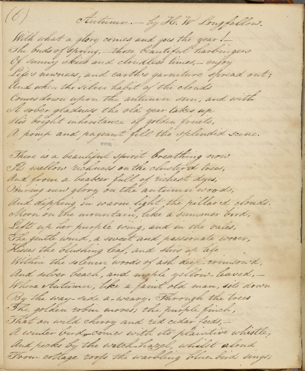 Commonplace Book. Jan. 1826 - Jun. 1826.