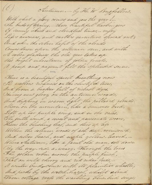 Commonplace Book. Jan. 1826 - Jun. 1826.