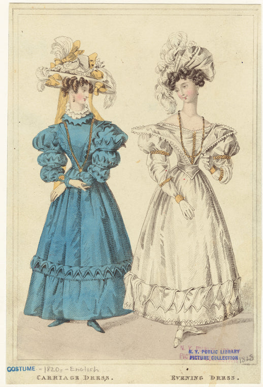 Carriage dress ; Evening dress