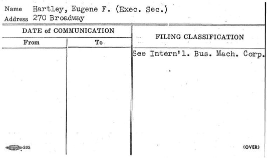 Hartley, Eugene F. (Exec. Sec.)