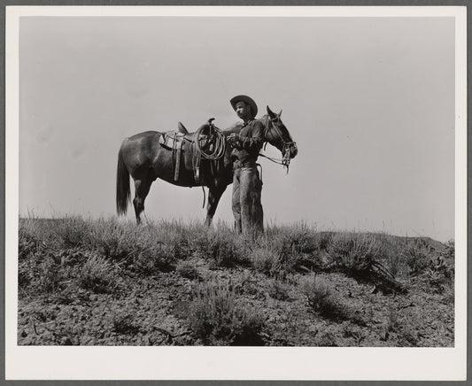 Cowhand. William Tonn ranch, Custer County, Montana