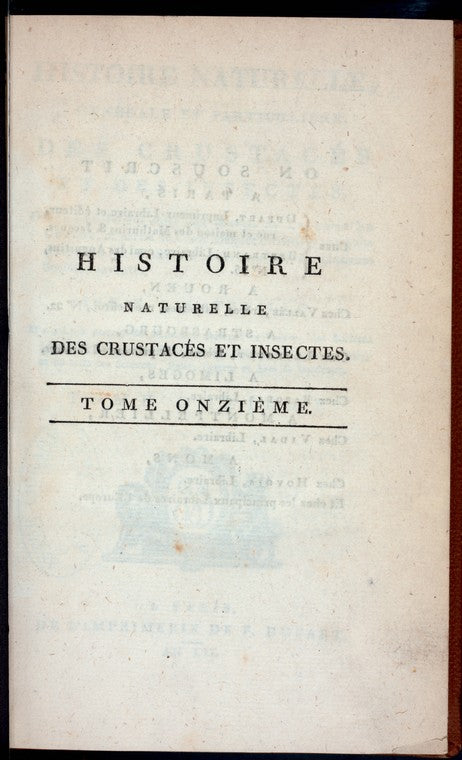 Histoire naturelle, generale et particuliere des crustaces et des insectes