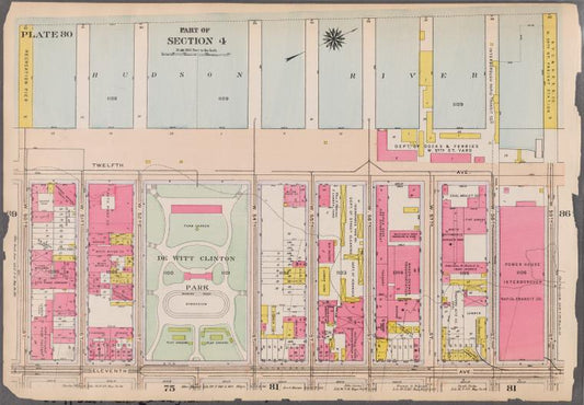 Bounded by Hudson River (Piers 90-99), W. 59th Street, Eleventh Avenue, and W. 50th Street