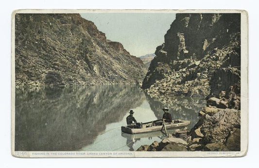 Fishing in the Colorado River, Grand Canyon, Ariz.