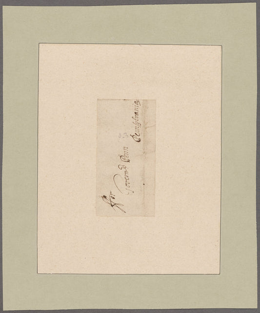 Dongan, Thomas. New York. To William Penn